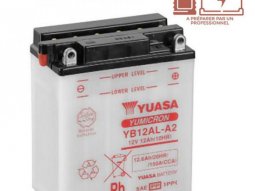 Batterie marque Yuasa yb12al-a2 12v12ah classic l132 l77 h160 (sans acide)