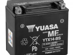 Batterie ytx14-bs yuasa 12v12ah sans entretien pour: burgman 650 / shadow...