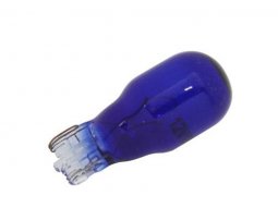 Boite x10 ampoules compteur 12v 10w norme w10w culot w2,1x9,5d wedge bleu