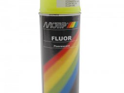 Bombe de peinture marque Motip pro fluo jaune aérosol 400ml (04022)