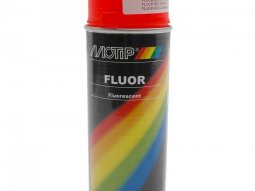 Bombe de peinture marque Motip pro fluo rouge-orange aérosol 400ml...