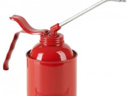 Burette standard marque Pressol metal rouge 500ml avec bec rigide 135mm