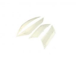 Cabochons clignotants x4 Tun'r smooth transparent avant +...