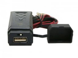 Chargeur usb avoc 12v 2a avec interrupteur + fixation guidon et carrosserie...