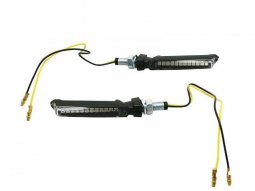 Clignotants à led x2 sequentiel moto avoc fuji 12 leds base abs...