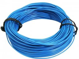 Fil électrique 0,50mm2 7-10 multibrin bleu (50m)