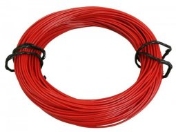 Fil électrique 0,50mm2 7-10 multibrin rouge (50m)