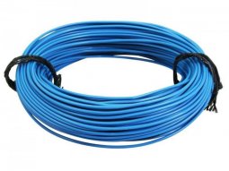 Fil électrique 0,75mm2 9-10 multibrin bleu (50m)