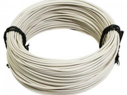 Fil électrique 1,00mm2 12-10 multibrin blanc (50m)