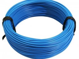 Fil électrique 1,00mm2 12-10 multibrin bleu (50m)