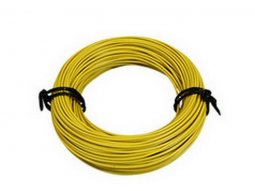 Fil électrique 1,00mm2 12-10 multibrin jaune (50m)