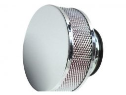 Filtre a air adaptable diametre 28 / 35 cylindrique extra plat droit chrome