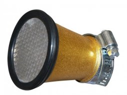 Filtre à air cornet or Ø35 / 28mm