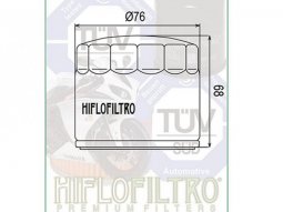 Filtre à huile HF172C marque Hiflofiltro pour moto