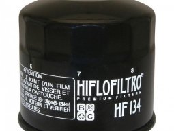 Filtre à huile Hiflofiltro HF134 (80x76mm) pièce pour Moto :...