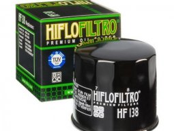 Filtre à huile Hiflofiltro HF138 (68x65mm) pièce pour Moto :...