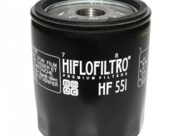 Filtre à huile Hiflofiltro HF551 (76x90mm) pièce pour Moto :...