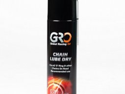 Graisse chaine marque Global Racing Oil spray chaine lube dry 500ml