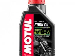Huile fourche marque Motul fork oil expert 15w medium / heavy (1L)