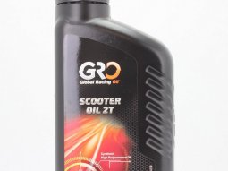 Huile marque Global Racing Oil 2 temps pour scooter oil synthèse (1L)