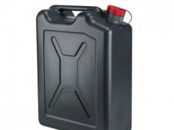 Jerrycan-bidon essence-carburant marque Pressol en polyethylene noir avec...