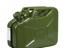 Jerrycan-bidon essence-carburant marque Pressol metal armee vert 10l