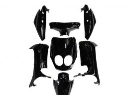 Kit carrosserie (7 pièces) type origine noir pour scooter mbk ovetto...
