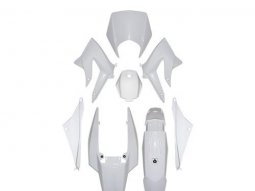 Kit carrosserie (8 pièces) blanc pour moto derbi senda drd racing...