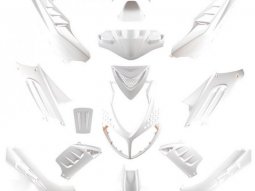 Kit carrosserie blanc (15 pièces) marque Tun'r pour scooter...