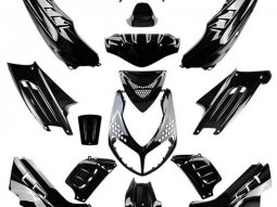 Kit carrosserie noir (15 pièces) marque Tun'r pour scooter...