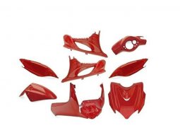 Kit carrosserie rouge (9 pièces) pour scooter mbk mach g Yamaha jog...