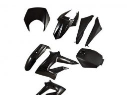 Kit carrosserie Tun'r (8 pièces) noir pour moto derbi senda drd...