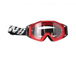 Masque cross moto marque NoEnd 7.2 cracked series couleur rouge