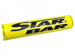 Mousse de guidon moto cross star bar mx-enduro jaune (diamètre 50mm...