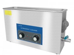 Nettoyeur-bac ultrasons professionnel analogique 10l 240 watts avec vanne...