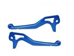 Paire de leviers TNT alu CNC bleu anodisé pour scooter 50 mbk nitro...