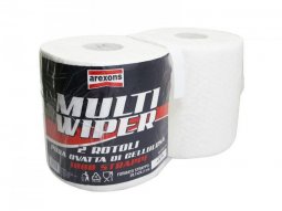 Papier bobine essuie-main marque Arexons wipper ii multi ouate (2 bobines -...