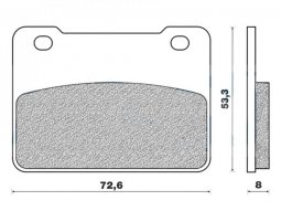 Plaquettes de frein 113 g1380 avant marque Galfer pour maxi-scooter 400 /...