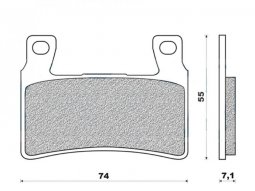 Plaquettes de frein 156 g1054 avant marque Galfer pour moto harley davidson...