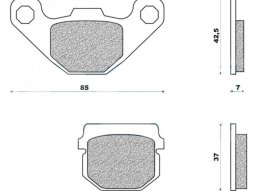 Plaquettes de frein 25 g1380 avant marque Galfer pour scooter speedfight /...