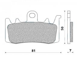 Plaquettes de frein 83 g1054 avant marque Galfer pour maxi-scooter 550...