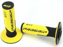 Revêtement poignée marque ProGrip 801 couleur noir / jaune (x2)