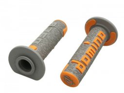 Revêtements poignées marque Domino off road a360 gris-orange...