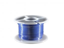 Rouleau de 25m de fil électrique section 0,75mm bleu