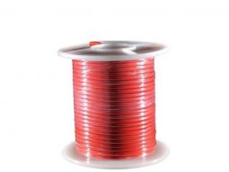 Rouleau de 25m de fil électrique section 2.50mm rouge