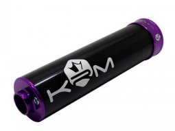 Silencieux / cartouche marque KRM pour mécaboite alu couleur violet