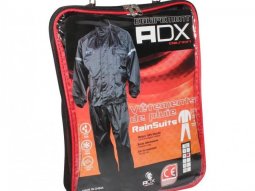 Vêtement de pluie marque ADX Eco Noir taille L (Pack Veste + Pantalon)