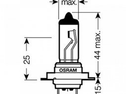 Ampoule Osram H7 SVS 12V 55W
