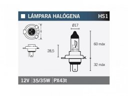 Ampoule Vicma HS1 PX4THalogène 12V 35 / 35W