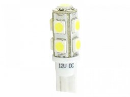 Ampoules Ã  9 LED blanc W5W T10 12V 2.16W